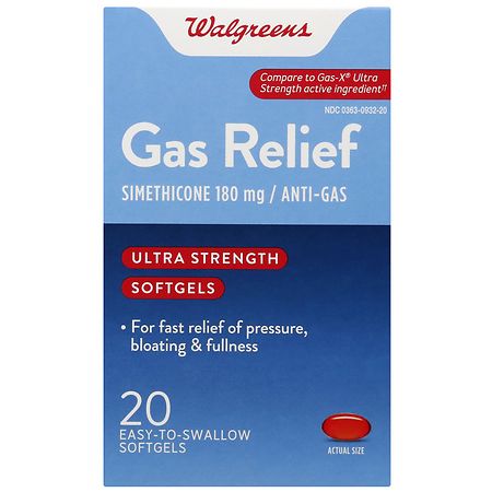 Walgreens Gas Relief Ultra Srength Softgels