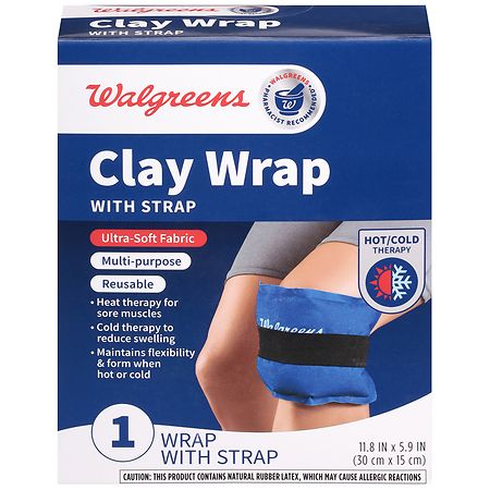 Walgreens Reusable Hot and Cold Clay Wrap With Strap