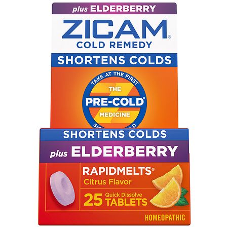 Zicam Cold Remedy-Homeopathic Citrus With Elderberry RapidMelts