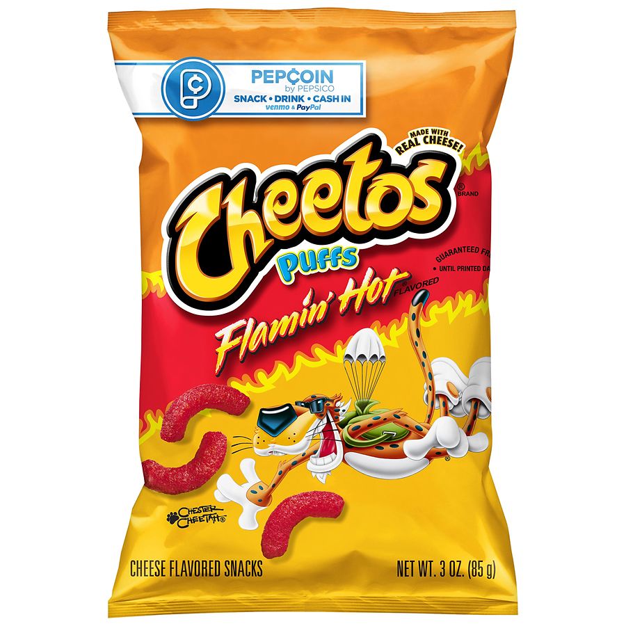 Box of 15 - Cheetos Twisted Flamin Hot 65g - (£1.25 Bags) - One Pound Crisps