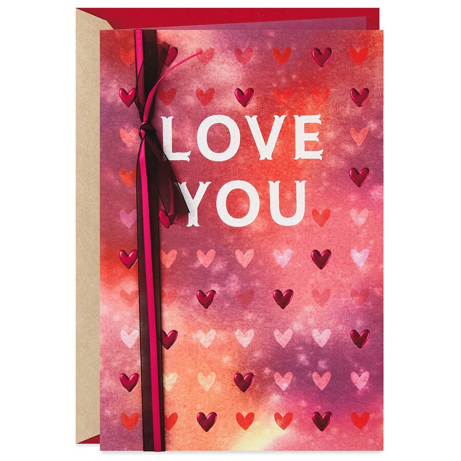 Hallmark Romantic Valentine's Day Love You Hearts Card S44 | Walgreens