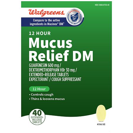 Walgreens 12 Hour Mucus Relief DM Extended-Release Tablets