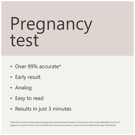 Walgreens Early Result Pregnancy Test