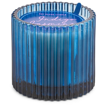 Complete Home Everyday Jar Candle, 10 oz Indigo Jasmine Blue