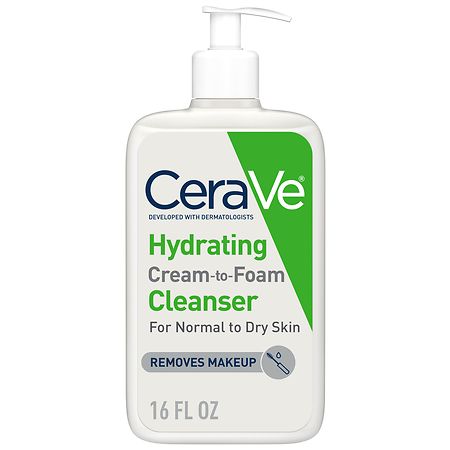 CeraVe Hydrating Cream-to-Foam Face Cleanser