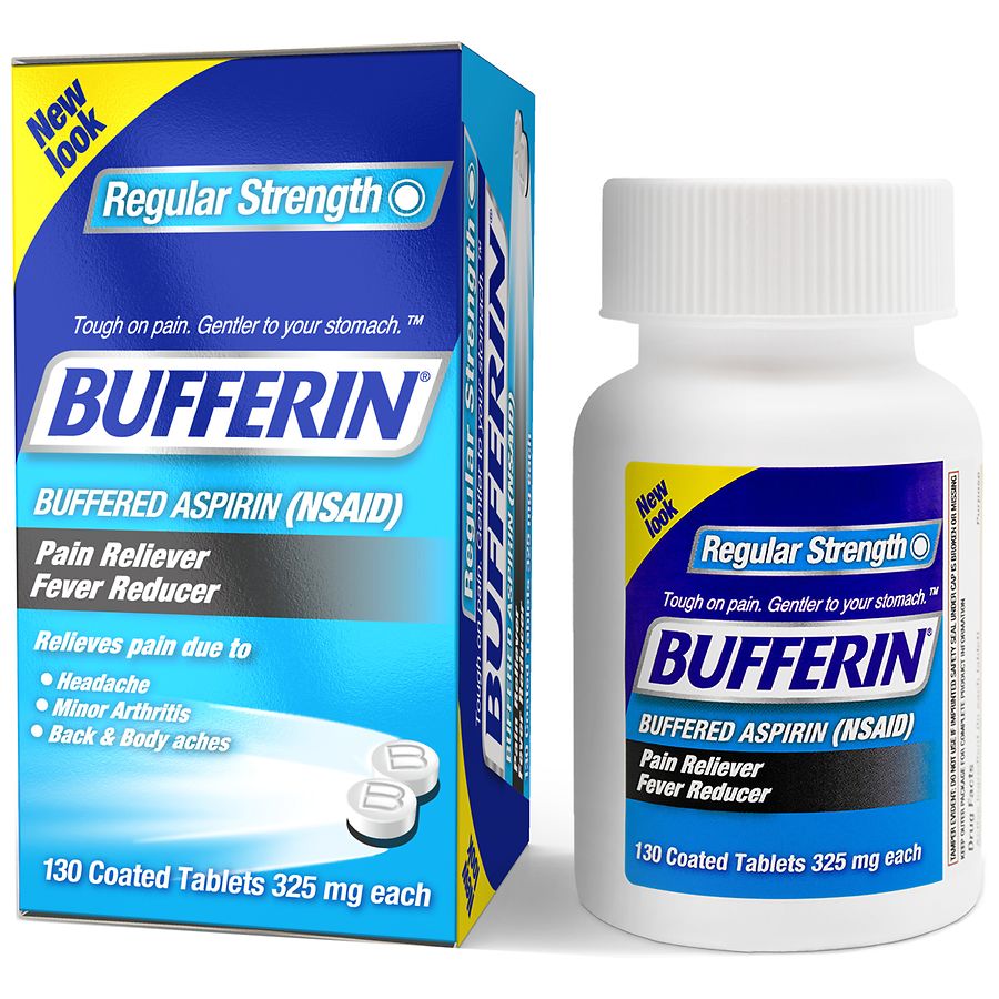 Photo 1 of * 2 Bottles* Regular Strength Buffered Aspirin Tablets dated 02/2024