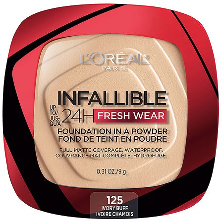 L'Oreal Paris Infallible Up to 24 Hour Fresh Wear Foundation in a Powder Ivory Buff