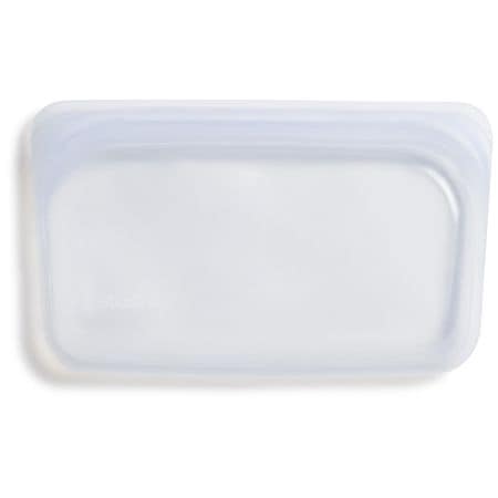 Stasher Reusable Silicone Snack Bag 9.9 oz Clear