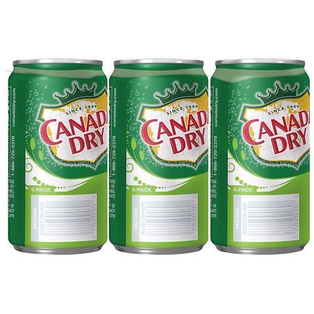 CAN レコード6枚セット Near Mint カラーバイナル多数 Canada Dry Ginger Ale, Caffeine Free 6 Pack Mini Can | Walgreens