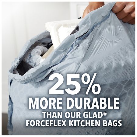 Glad X-Large Kitchen Bags, Drawstring, Multipurpose, Fresh Clean, Force Flex Plus - 30 bags