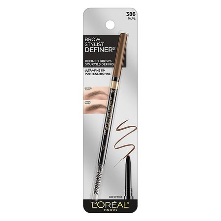 L'Oreal Paris Brow Stylist Definer Waterproof Eyebrow Mechanical Pencil, Soft Black