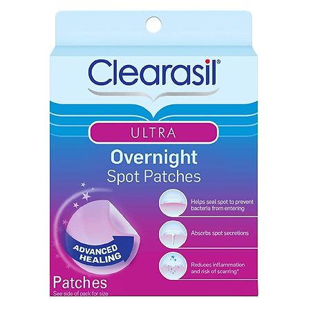 Clearasil Ultra Overnight Spot Patches Advanced Healing for Acne Control