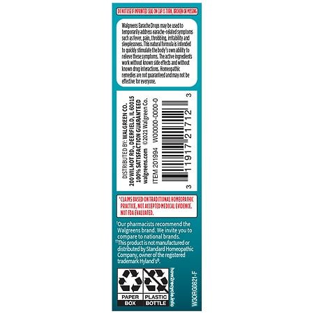 Walgreens EarAche Drops 0.33 FL Oz (10mL)