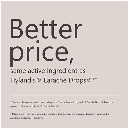 Walgreens EarAche Drops 0.33 FL Oz (10mL)