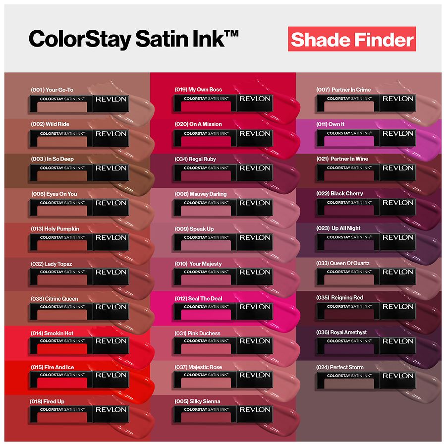 Revlon Satin Ink Longwear Liquid Lipstick, Speak Up | Walgreens