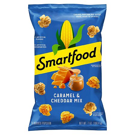 Smartfood Popcorn Caramel And Cheddar Mix