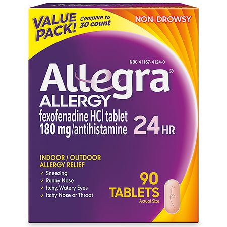Allegra Adult 24HR Tablet 180 mg, Allergy Relief