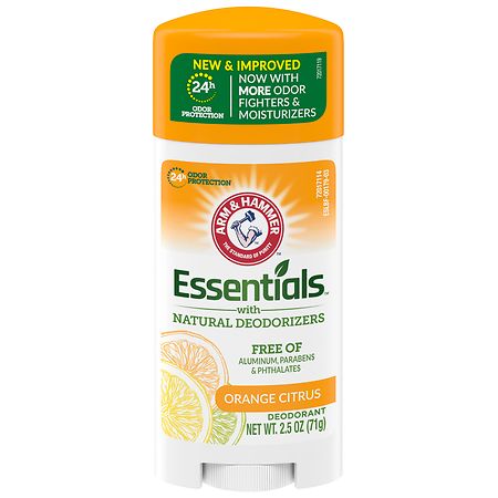 Arm & Hammer Essentials Deodorant With Natural Deodorizers Orange Citrus