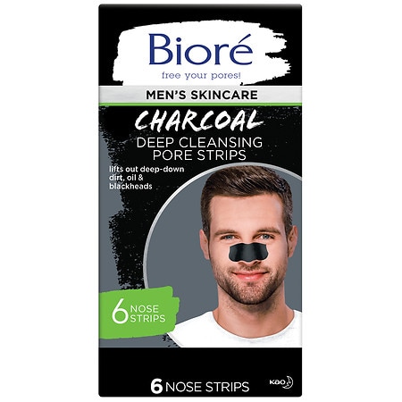 Biore Men's Charcoal Deep Cleansing Pore Strips