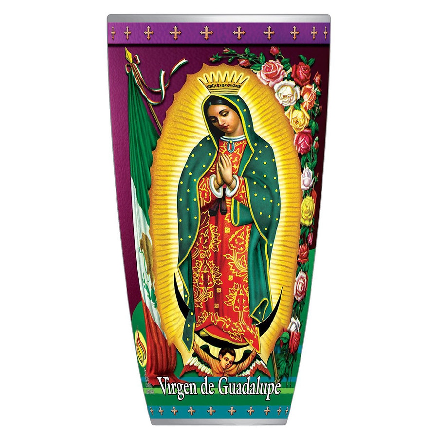 St. Jude Drinking Glass Candle Guadalupe