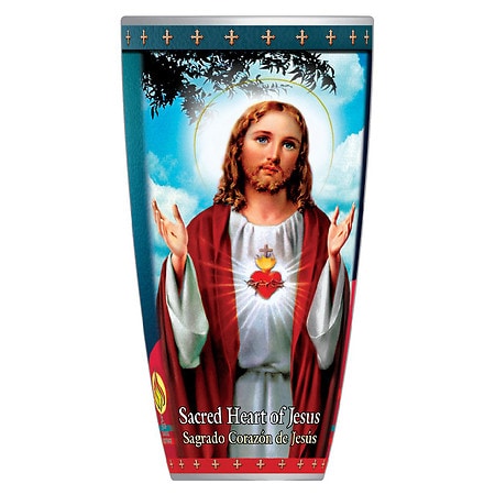 St. Jude Drinking Glass Candle Sacred Heart of Jesus