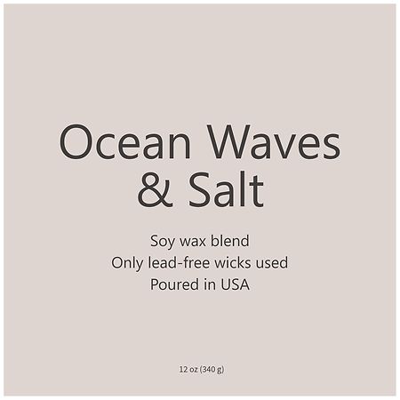 Modern Expressions Scented Candle Ocean Waves & Salt