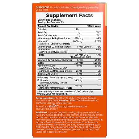 Nature's Bounty Immune 24 Hour+ Softgels