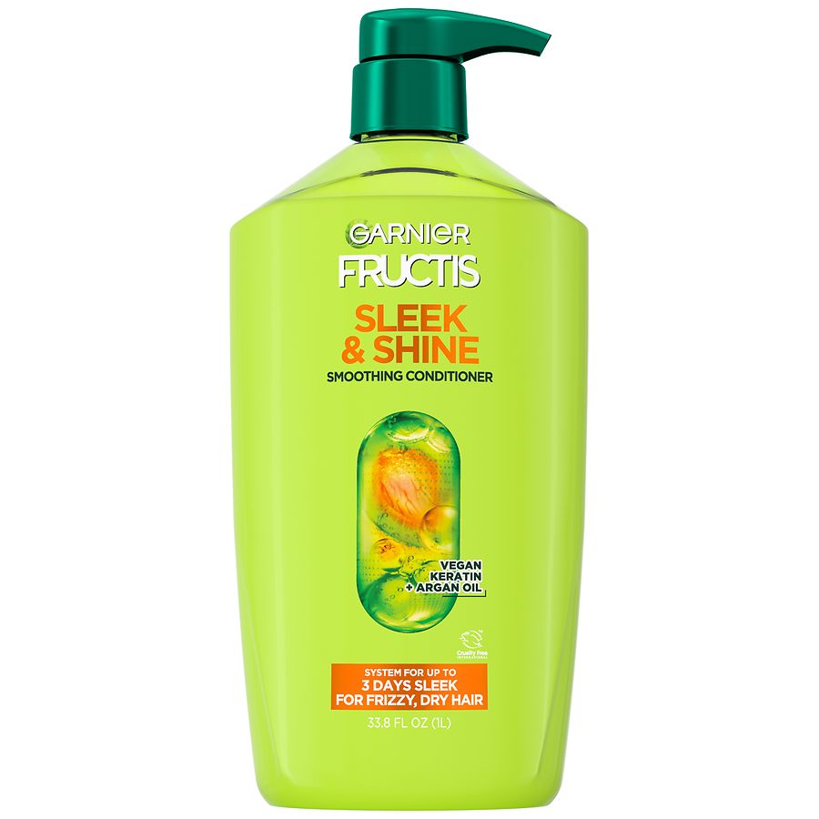 Garnier Fructis Sleek & Shine Fortifying Conditioner for Frizzy, Dry Hair
