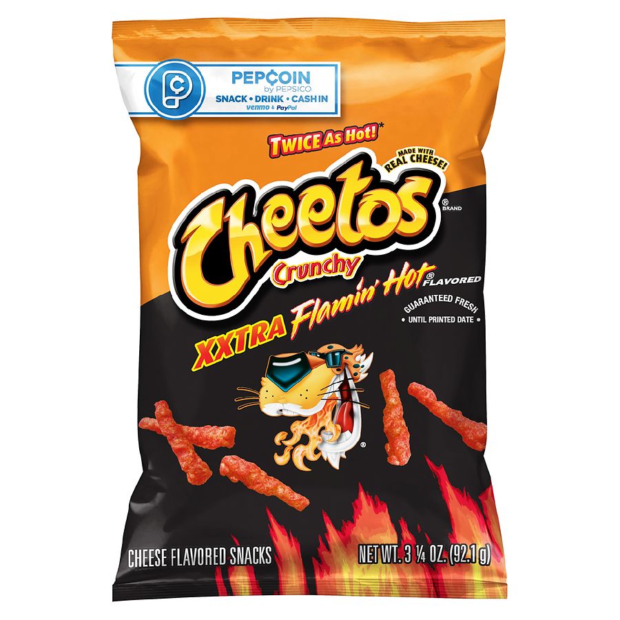 Cheetos Crunchy Cheese Flavored Snacks Xxtra Flamin Hot Walgreens