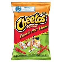 Cheetos Flamin' Hot Pepper Puffs 7oz : Snacks fast delivery by App