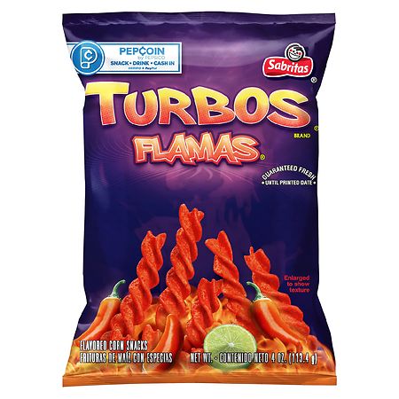 Sabritas Turbos Corn Snacks Flamas