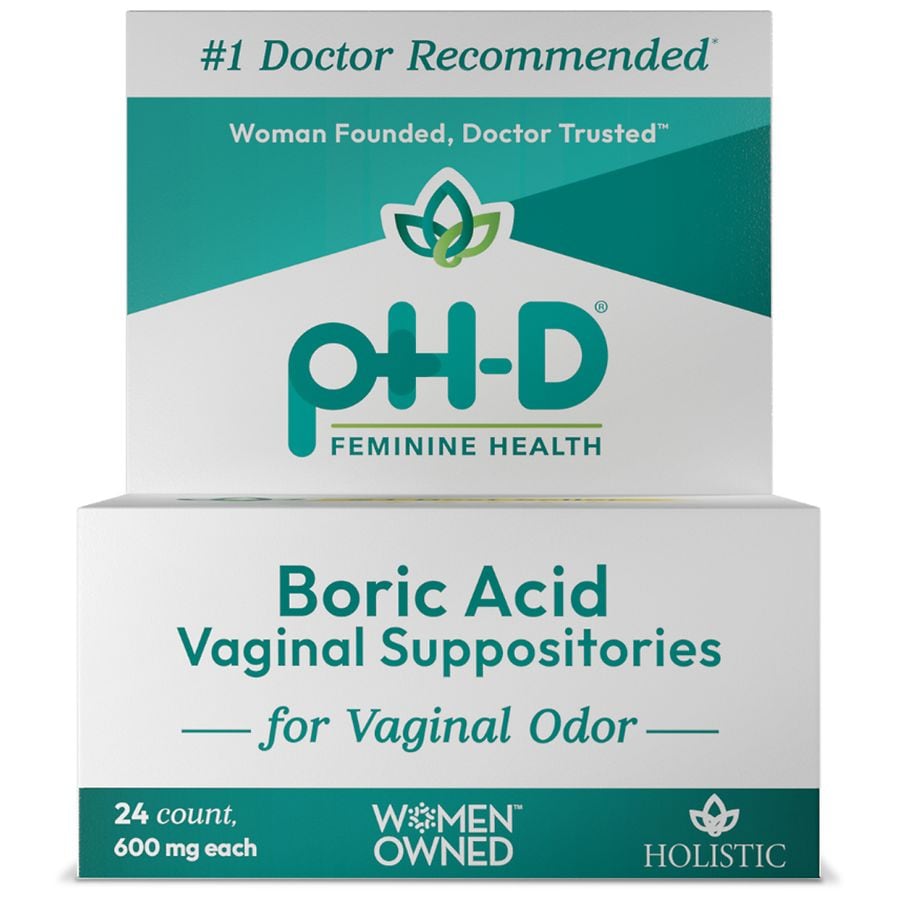 pH-D Boric Acid Vaginal Suppositories