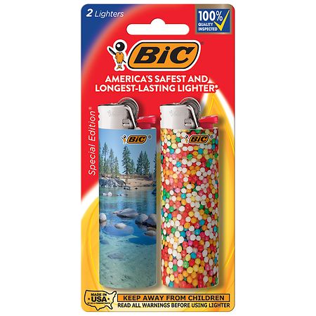 Forvirre vægt Farvel BIC Special Edition Mixed Series Pocket Lighters, Assorted Designs |  Walgreens