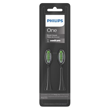 Philips One by Sonicare Brush Heads (BH1022/ 06) Black