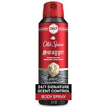 Old Spice Men's Aluminum Free Deodorant Dry Body Spray with 24/7