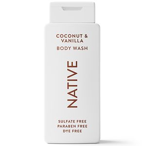Image of Native Body Wash  Coconut & Vanilla  Sulfate Free  Paraben Free  for Men and Women  18 oz