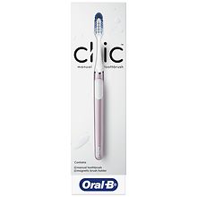 Oral-B Clic Manual Toothbrush With 1 Replaceable Brush Head Amd Brush ...