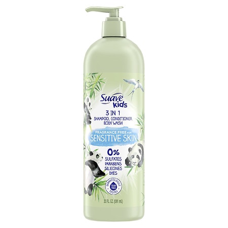 UPC 079400473356 product image for Suave Kids Naturals 3 in 1 Shampoo, Conditioner, Body Wash Sensitive Skin Sensit | upcitemdb.com