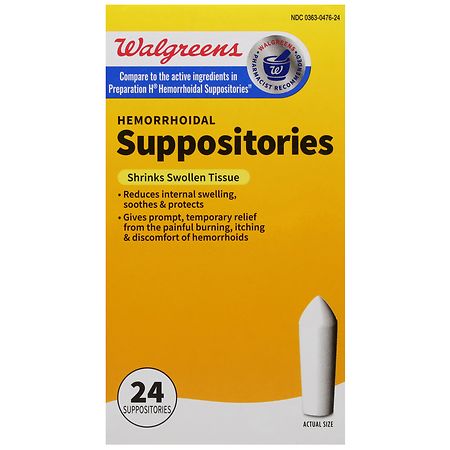 Walgreens Hemorrhoidal Suppositories