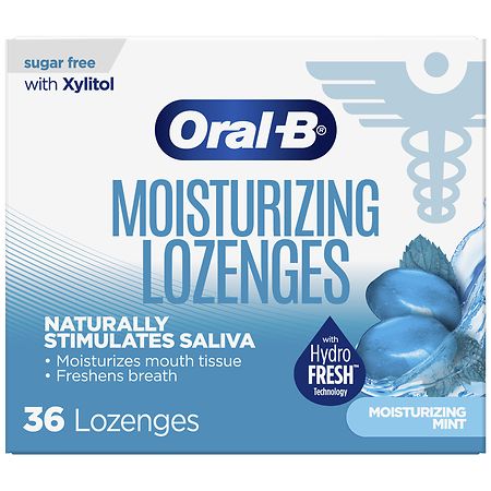 Oral-B Dry Mouth Lozenges Moisturizing Mint