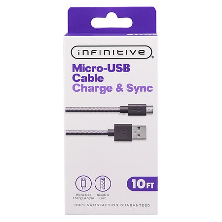 Validatie Misleidend kaas Infinitive Micro-USB Charge and Sync 10 Ft | Walgreens