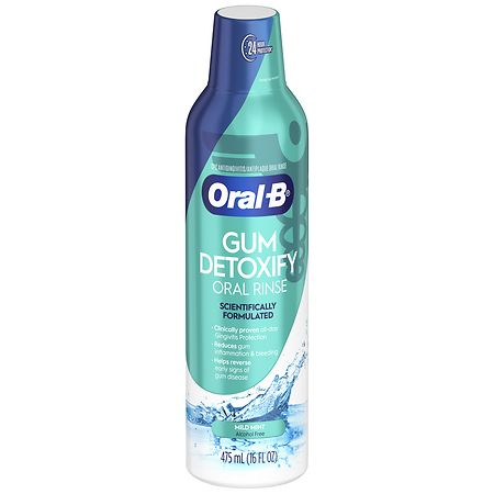 Oral-B Gum Detoxify Mouthwash Special Care Oral Rinse Mild Mint