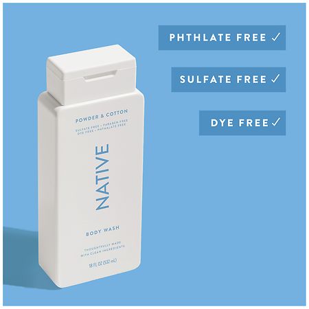 Native Body Wash Powder and Cotton