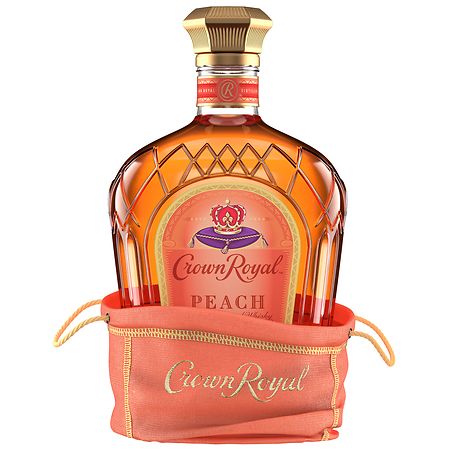 Crown  Peach   クラウンローヤル　ウィスキー ピーチ味 Crown Royal Peach Flavored Whisky - 750 Ml - vons