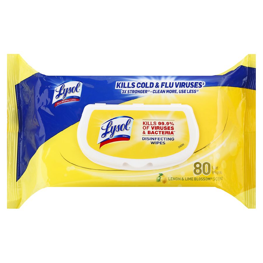 Lysol Disinfecting Wipes On the Go Lemon & Lime Blossom
