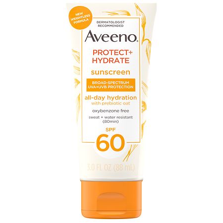 Aveeno Protect + Hydrate Body Sunscreen Lotion With SPF 60