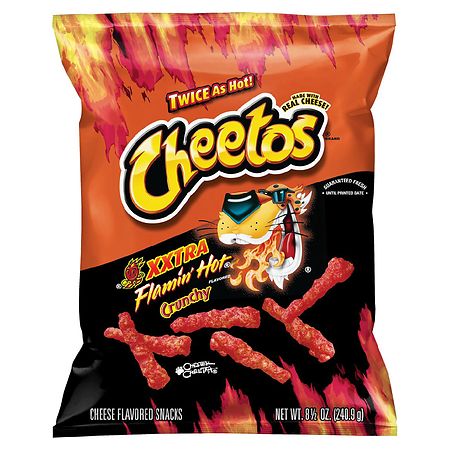 Cheetos Cheese Flavored Snacks XXtra Flamin' Hot Crunchy