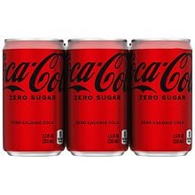 Coca-Cola Soda Zero Sugar, 6 Pack Mini Can | Walgreens