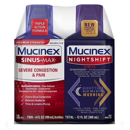 Mucinex Sinus-Max & Nightshift Combo Pack