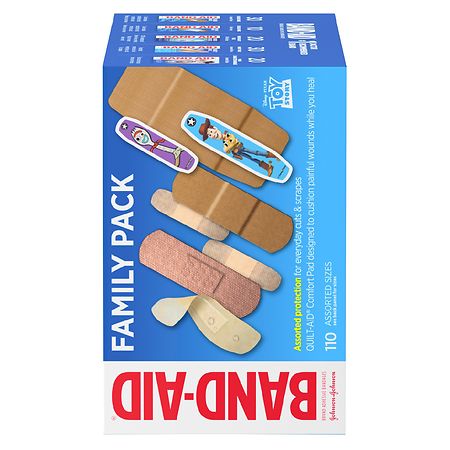 Save on Band-Aid Kid's Adhesive Bandages Assorted Sizes Toy Story Family  Pack Order Online Delivery